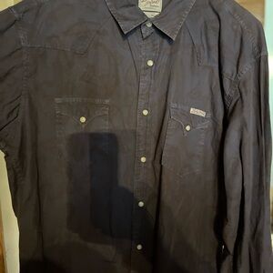 Men's Blue Western Shirt